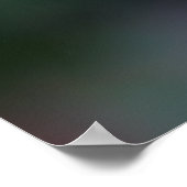 Kolibris Fuchsien Blüten Irisierender Tanz Poster (Ecke)