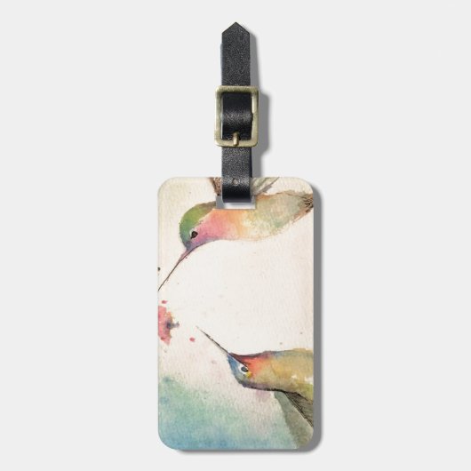 Kolibris Gepäckanhänger (Vorderseite vertikal)