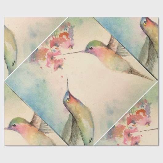 Kolibris Geschenkpapier (Flach)