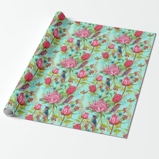Kolibris Geschenkpapier (Ungerollt)