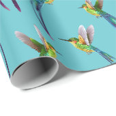 Kolibris Geschenkpapier (Rolleneckpunkt)