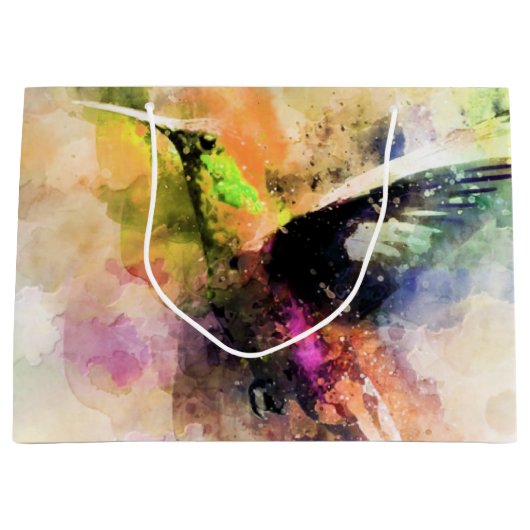 Kolibris Große Geschenktüte (Vorderseite)