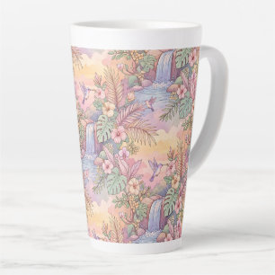 Kolibris Hibiskus Wasserfall Fröhlich Milchtasse