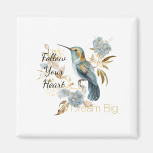 Kolibris Hortensien Blumen Magnet