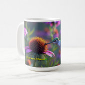 Kolibris lieben Echinacea 01 Kaffeetasse (Vorderseite Links)