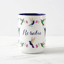 Kolibris nach Maß Zweifarbige Tasse