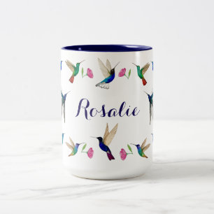 Kolibris nach Maß Zweifarbige Tasse