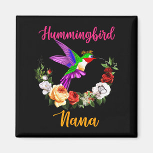 Kolibris Oma Blumen Vogel Fliege Liebhaber Muttert Magnet