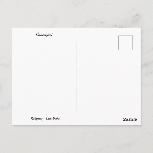 Kolibris Postkarte (Rückseite)