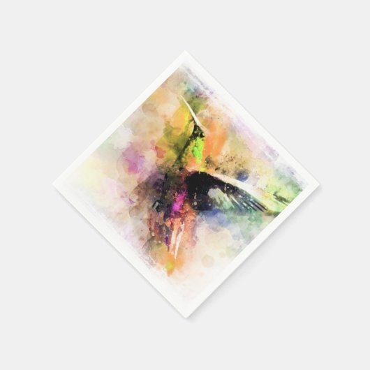 Kolibris Serviette (Ecke)