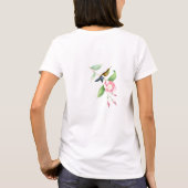 Kolibris u. Blumen-T-Shirt T-Shirt (Rückseite)