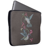 Kolibris u. Rebe Laptopschutzhülle (Vorne Rechts)