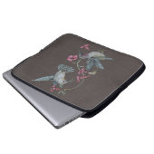 Kolibris u. Rebe Laptopschutzhülle (Vorne Knopf)