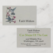 Kolibris u. Rebe Visitenkarte (Vorne/Hinten)