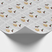 Kolibris u. Verzierungen Geschenkpapier (Ecke)