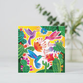 Kolibris und blühende Kakteen (Stehend Vorderseite)