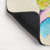 Kolibris und Blume Mousepad (Ecke)