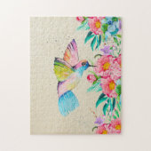 Kolibris und Blume Puzzle (Vertikal)