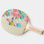 Kolibris und Blume Tischtennis Schläger (Seitenansicht)
