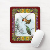 Kolibris und Blumen #2 Mousepad (Mit Mouse)