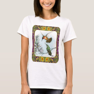 Kolibris und Blumen #2 T-Shirt