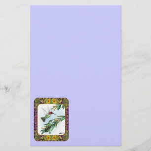 Kolibris und Blumen #4 Briefpapier