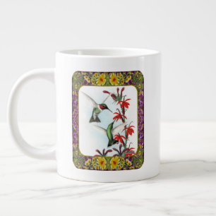 Kolibris und Blumen #5 Jumbo-Tasse