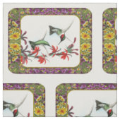Kolibris und Blumen #5 Stoff (Muster)