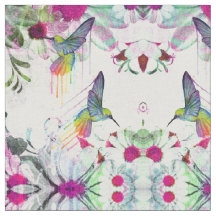 Kolibris und Blumen
