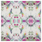 Kolibris und Blumen Stoff (Muster)