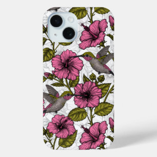 Kolibris und rosa Hibiskusblüten Case-Mate iPhone Hülle