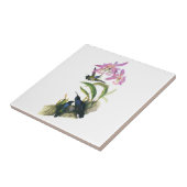 Kolibris und rosa Orchideen Fliese (Seite)