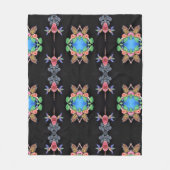 Kolibris und Schmetterlinge Fleece-Decke Fleecedecke (Vorderseite)