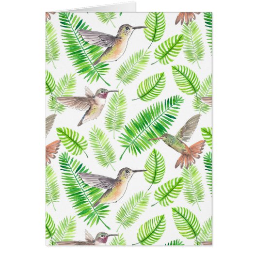 Kolibris und tropische Blätter (Vorne)
