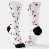 Kolibris Valentinstag Socken (Gewinkelt)