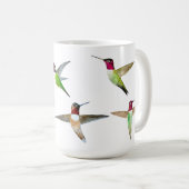 Kolibris von Kalifornien im Flug Kaffeetasse (VorderseiteRechts)