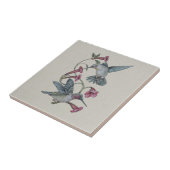 Kolibris & Weinreben Fliese (Seite)