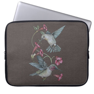 Kolibris & Weinreben Laptopschutzhülle