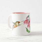 Kolibris Zweifarbige Tasse (Vorderseite Links)