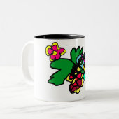 Kolibristil zweifarbige tasse (Vorderseite Links)