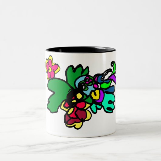 Kolibristil zweifarbige tasse (Mittel)