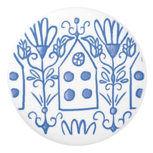 Kolibrivogelhaus Keramikknauf (Vorderseite)