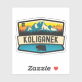 Koliganek, Alaska Aufkleber (Blatt)