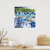 Kolios Blue Poster (Küche)