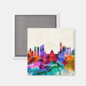 Kolkata-Skyline Magnet (Vorderseite/Rückseite)