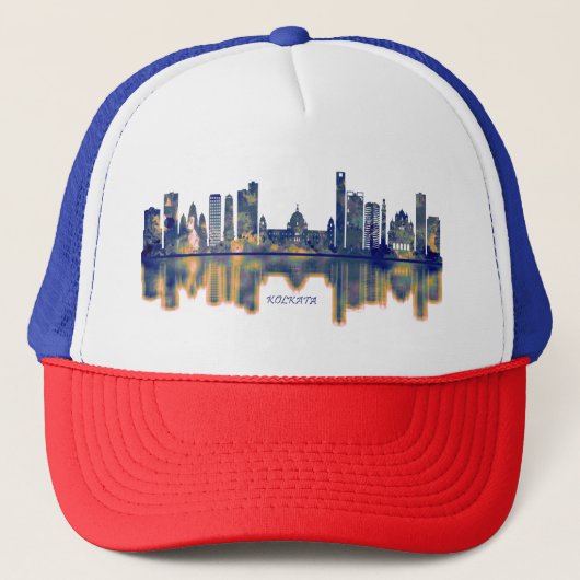 Kolkata Skyline Truckerkappe (Vorderseite)