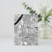 Kolkata West Bengal Map Postkarte (Stehend Vorderseite)