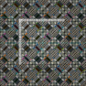 KOLLA Karo diagonal Stoff (Kachel)