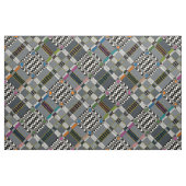 KOLLA Karo diagonal Stoff (Fat Quarter (45,7 x 55,9 cm))