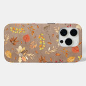 Kollage aus Herbstblättern auf Braun Case-Mate iPhone Hülle (Rückseite (Horizontal))